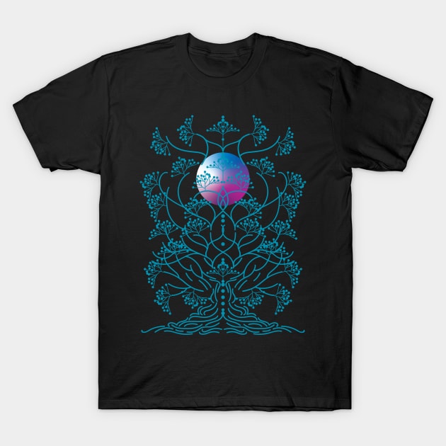 Minimalistic Tree of Life T-Shirt by IngaDesign